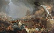 Thomas Cole the course of empire destruction France oil painting reproduction